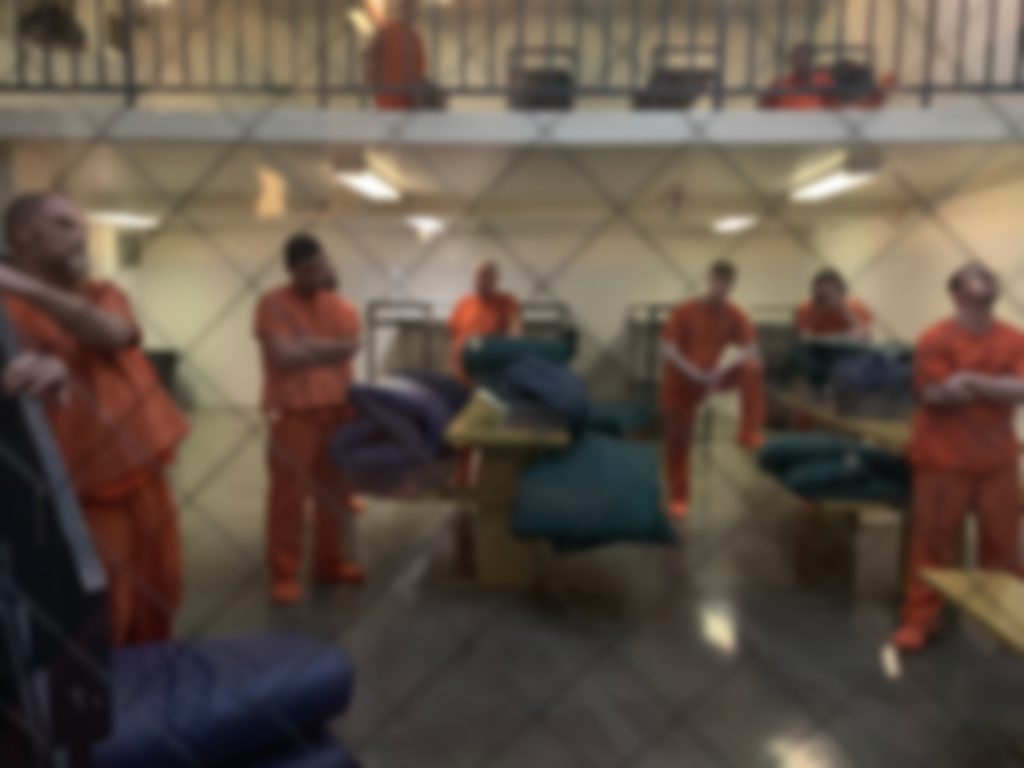 Interior of inmates in the Dale Haile Detention Center