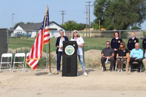 Photo of July 28 groundbreaking ceremony for the new Canyon County Fair Expo Building