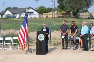 Photo of July 28 groundbreaking ceremony for the new Canyon County Fair Expo Building