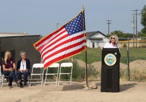 Photo of July 28 groundbreaking ceremony for the new Canyon County Fair Expo Building