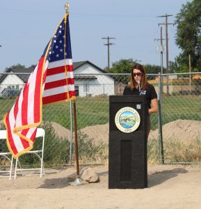 Photo of July 28 groundbreaking ceremony for the new Canyon County Fair Expo Building