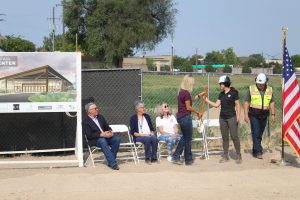 Photo of July 28 groundbreaking ceremony for the new Canyon County Fair Expo Building