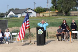 Photo of July 28 groundbreaking ceremony for the new Canyon County Fair Expo Building