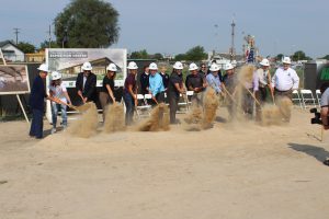 Photo of July 28 groundbreaking ceremony for the new Canyon County Fair Expo Building