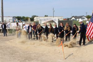 Photo of July 28 groundbreaking ceremony for the new Canyon County Fair Expo Building