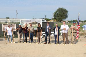 Photo of July 28 groundbreaking ceremony for the new Canyon County Fair Expo Building