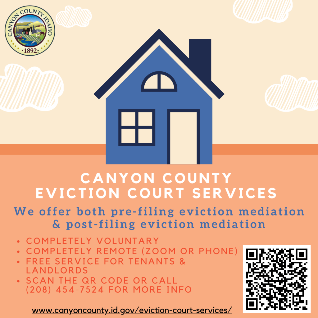 Eviction court services graphic