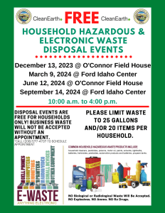 2023-2024 Household Hazardous Waste events