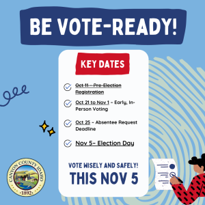 Key dates for voting in Canyon County.