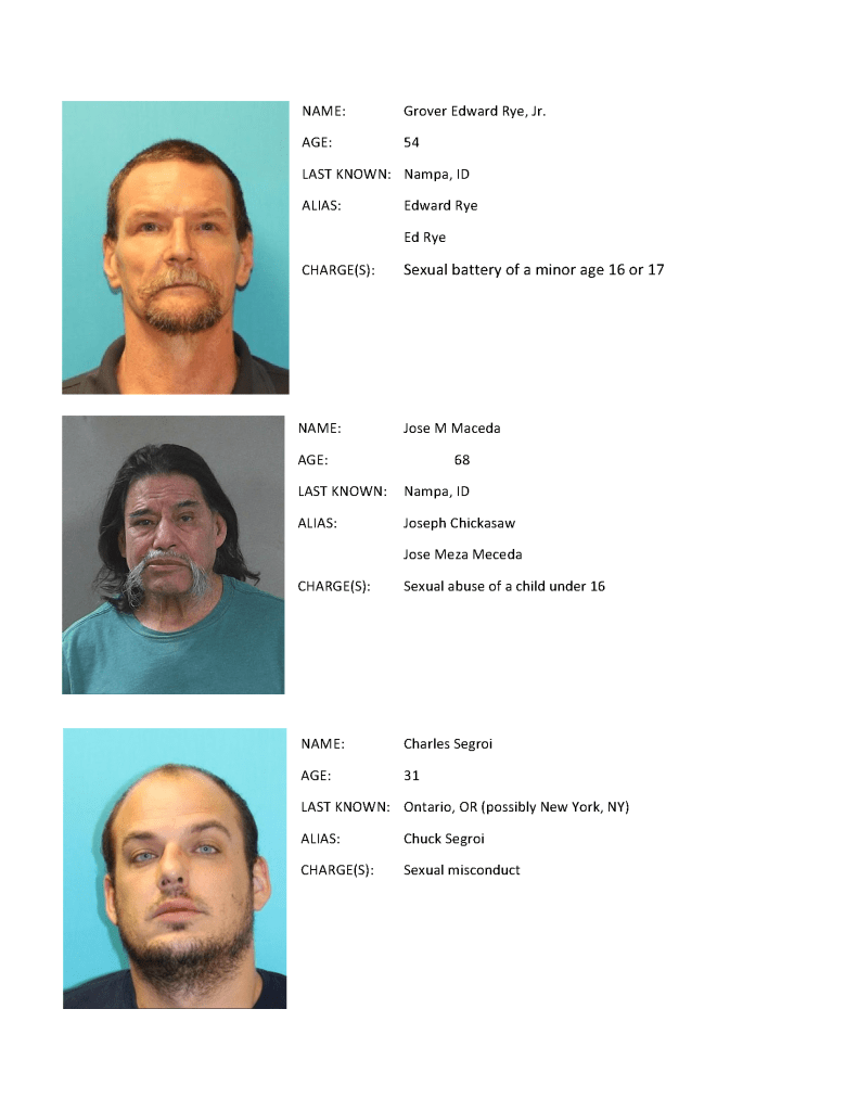 PA's Office document with information on registered sex offenders who failed to complete annual registration. Please call (209) 454-7391 for more information.