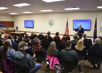 Rick Hogaboam was sworn in as the new County Clerk