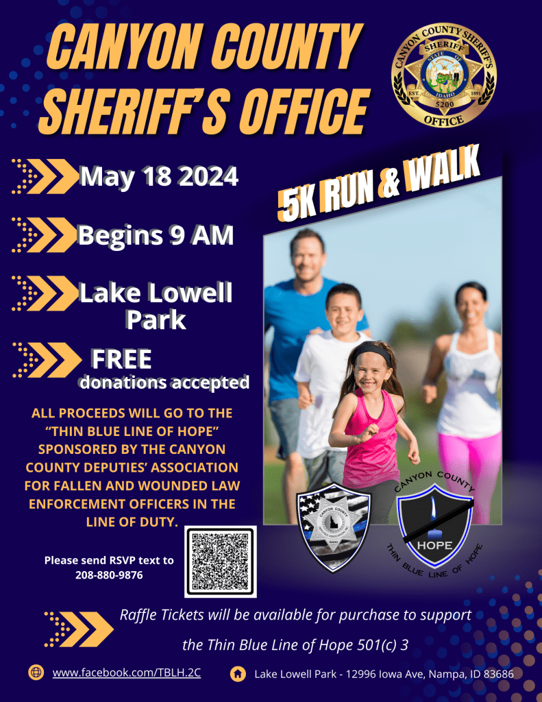 Flyer for CCDA 5K run and walk on May 18 at Lake Lowell Park. 