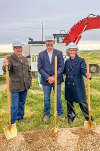 Board of County Commissioners pose for a photo during New Elections Building groundbreaking