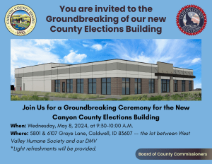 New Election Building groundbreaking May 8