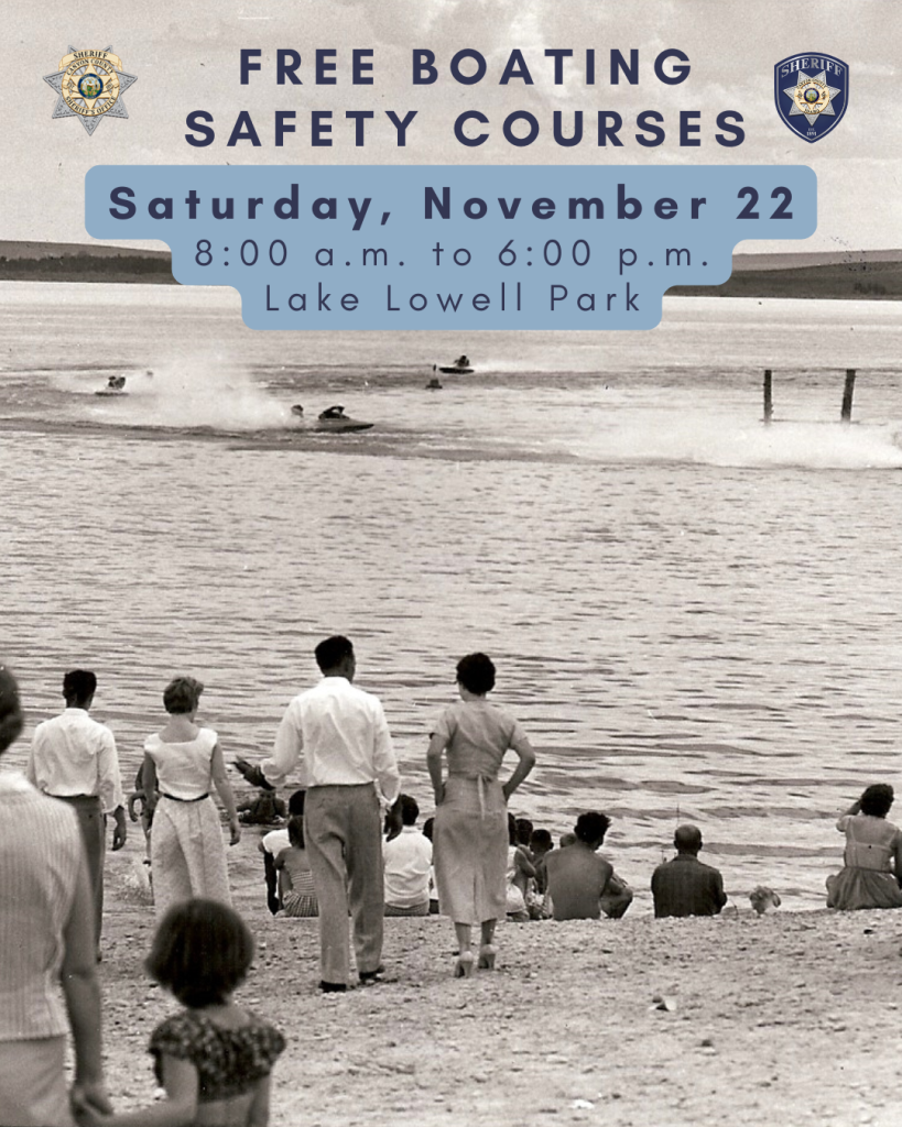 Graphic for November 22 boating safety course