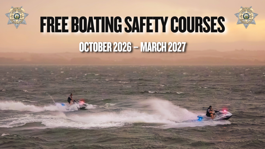 Graphic for boating safety courses post for 2026-2027